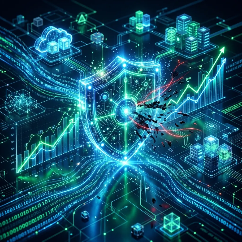 Abstract visualization of business data protection