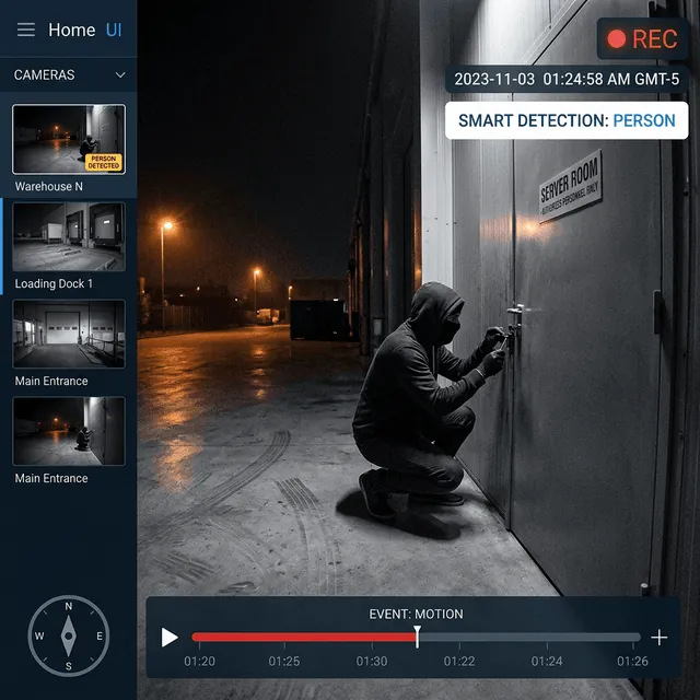 UniFi Protect Camera Catching Nighttime Break-in